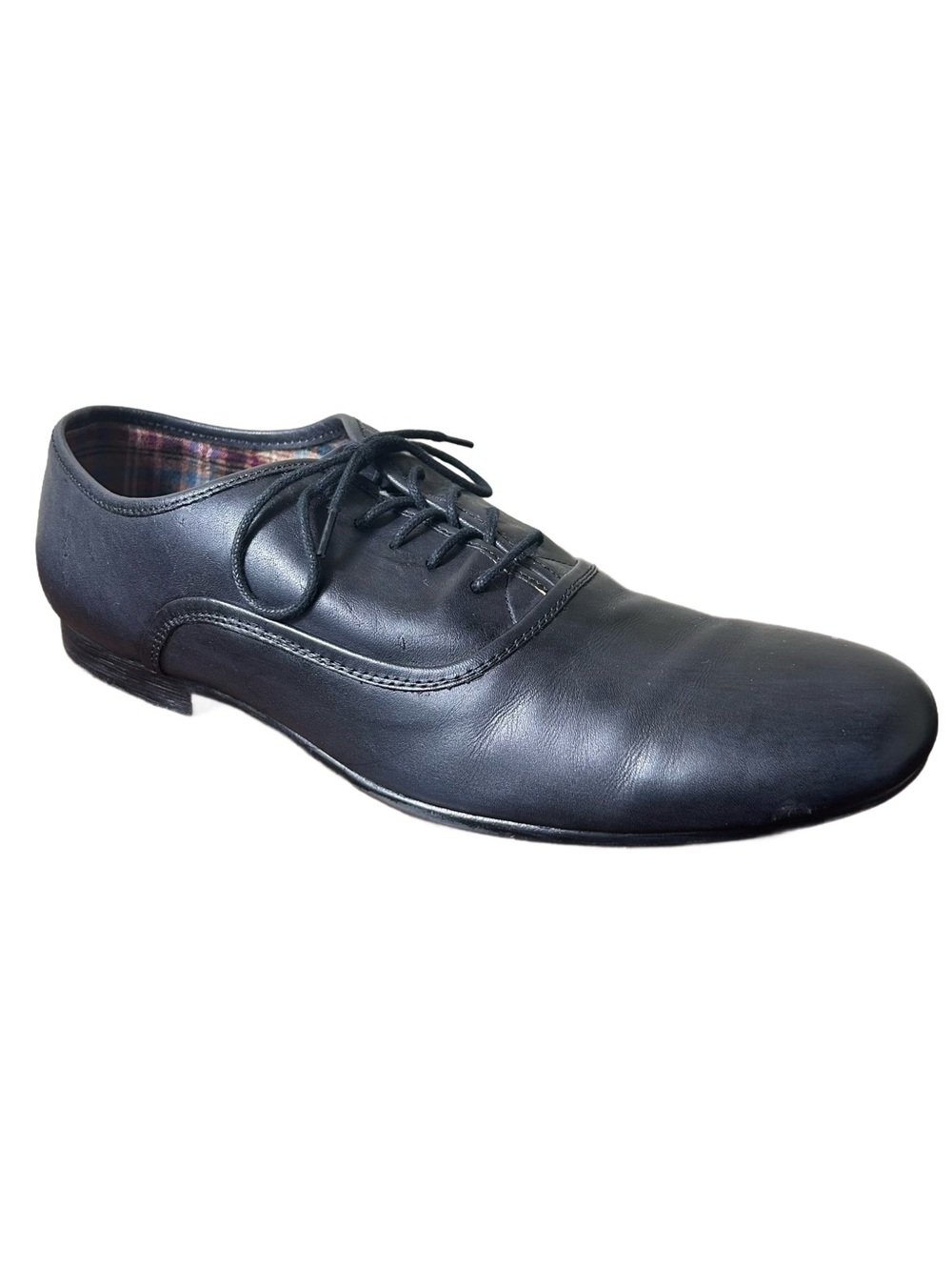 Bed Stu Shoes Men's Cosburn Oxford Derby Black Leather Lace-Up Dress